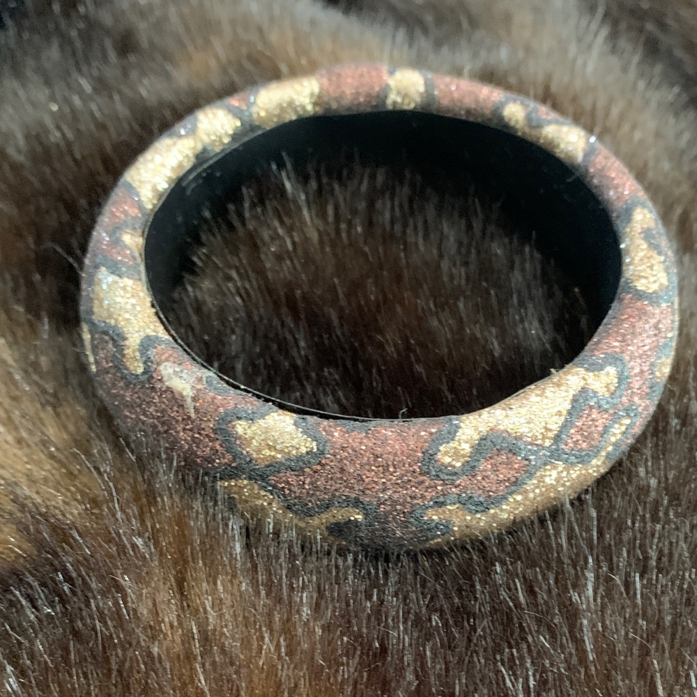 Leopard Print Bangle Bracelet